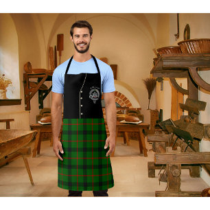 Tablier Kincaid Clan Badge & Tartan Kilt Apron
