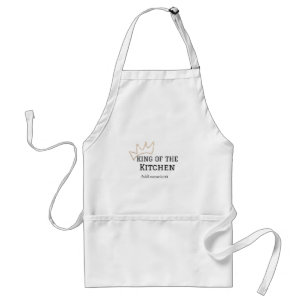 Tablier King of the cuisine chef cuisine ajouter nom couro