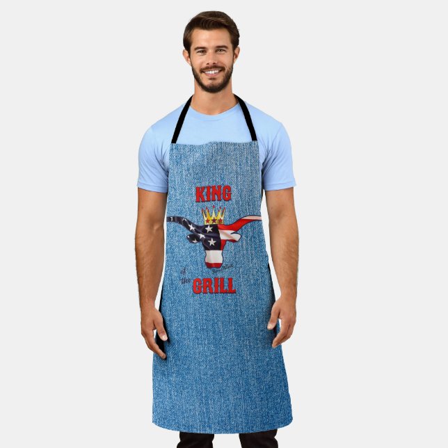 Tablier King Of The Grill - Comical Steer (Porté)