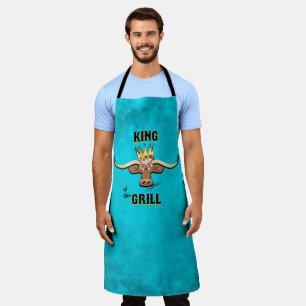 Tablier King Of The Grill, Longhorn Steer Apron