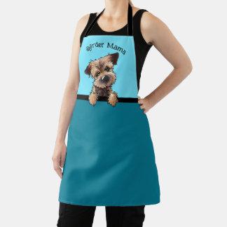 Tablier KiniArt Bordure Terrier Tout-En-Dessus Imprimer Ta