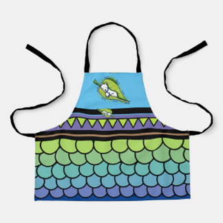 Tablier KiniArt Westie Live Green All-Over Print Apron
