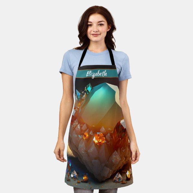 Tablier Kiss Cuisine Cuisinière Cuisine BBQ Baker Cristal (Porté)