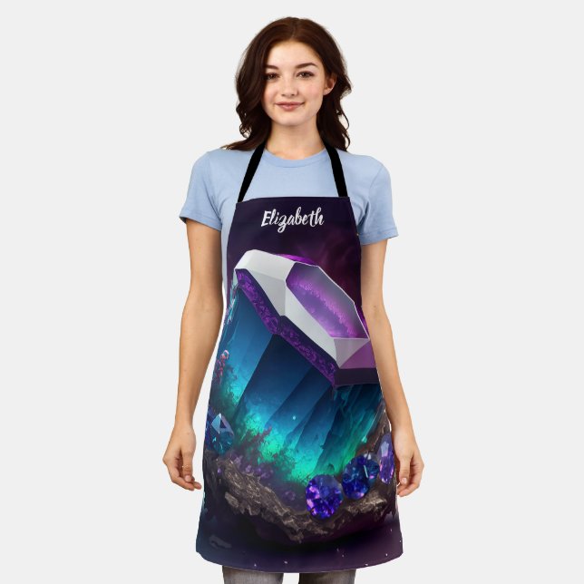 Tablier Kiss Cuisine Cuisinière Cuisine BBQ Baker Cristal (Porté)