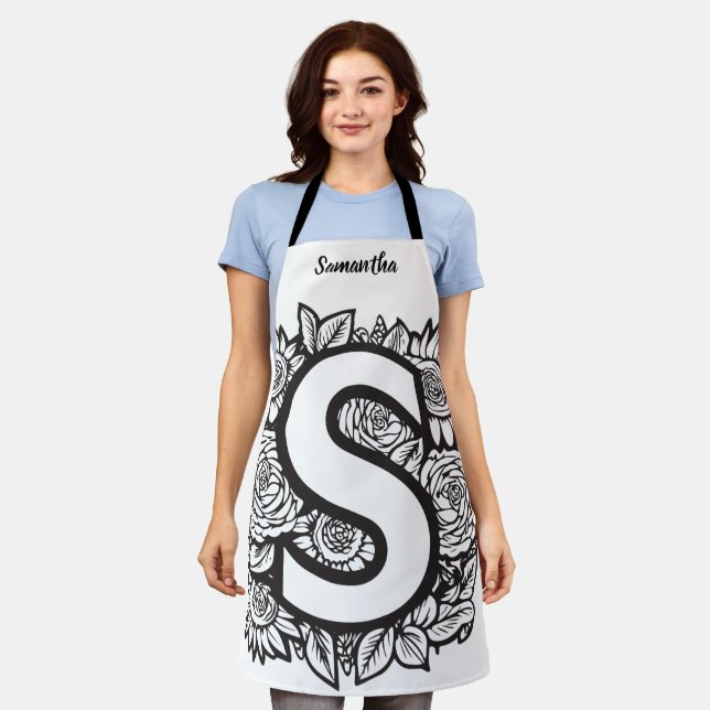 Tablier Kiss Cuisinier Cuisinier Cuisine BBQ Baker Monogra (Porté)