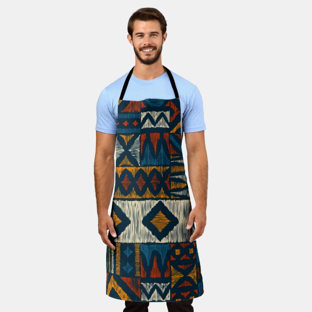 Tablier Kitenge chitenge Pattern Africa (Porté)