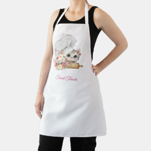 Tablier Kitten Chapeau de Chef de Pâtisserie Douceurs
