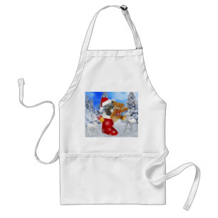 TABLIER KOALA BÉBÉ NOËL AVEC TOUTOU