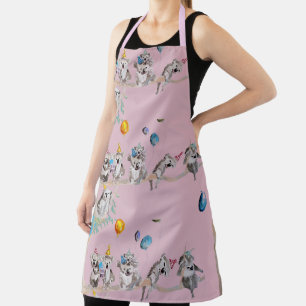 Tablier Koala Koala's Birthday Party Pink Animal Apron