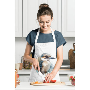 Tablier Kookaburra sur une aquarelle de branche, personnal