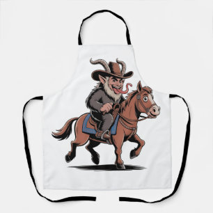 Tablier Krampus Cowboy de Noël Équitation Western Noël MAL
