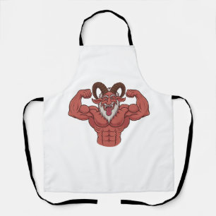Tablier Krampus Noël Flexion des Muscles Fitness Méchant