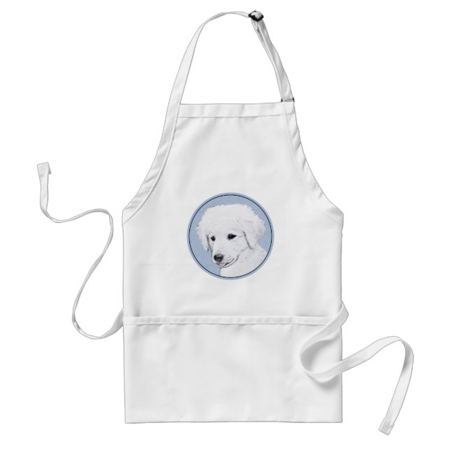 Tablier Kuvasz Peinture - Cute Original Chien Art (Devant)