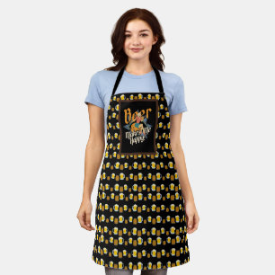 Tablier La Bière Me Rend Heureux Bargirl Bartending Apron