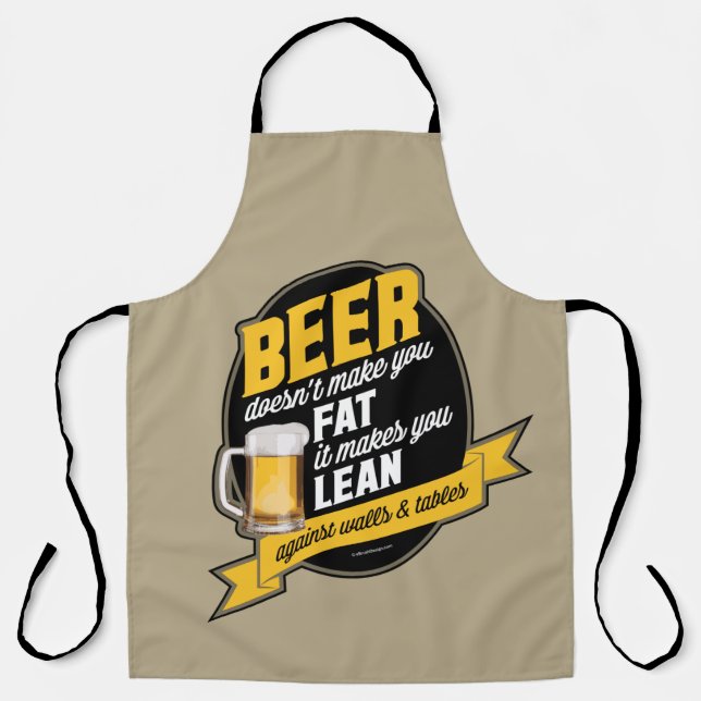 Tablier La Bière Vous Rend Maigre (Recto)