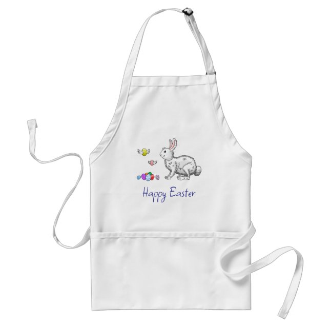 Tablier La chasse aux œufs du lapin de Pâques (Devant)