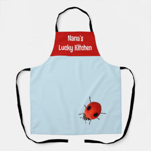 Tablier La coccinelle de la cuisine chanceuse de Nana