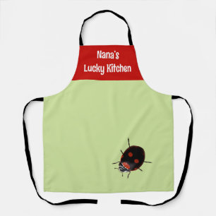 Tablier La coccinelle de la cuisine chanceuse de Nana