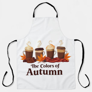 Tablier La couleur de l'automne Citrouille Spice Coffee Au