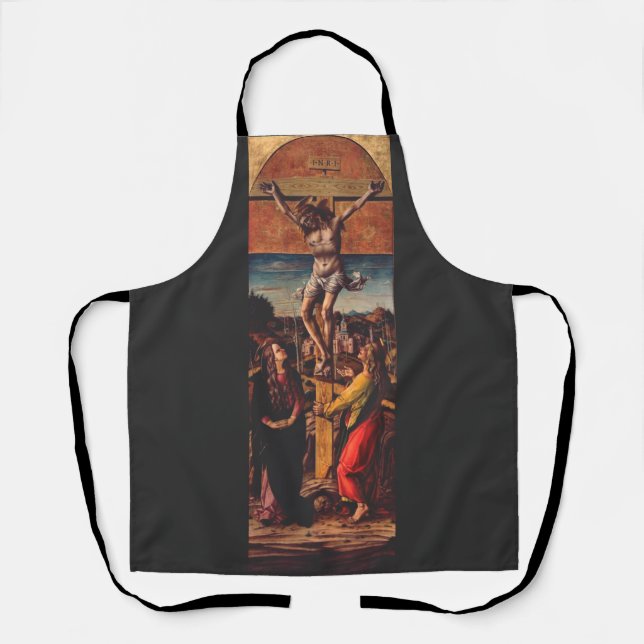 Tablier La Crucifixion d'après Carlo Crivelli Art Sacré (Recto)