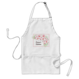 Tablier La cuisine de Nonna aux fleurs roses