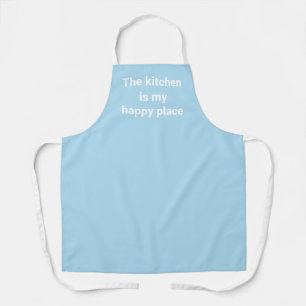 Tablier La cuisine est mon joyeux endroit Pastel Blue Apro