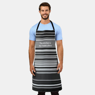 Tablier La cuisine est mon joyeux espace rayé
