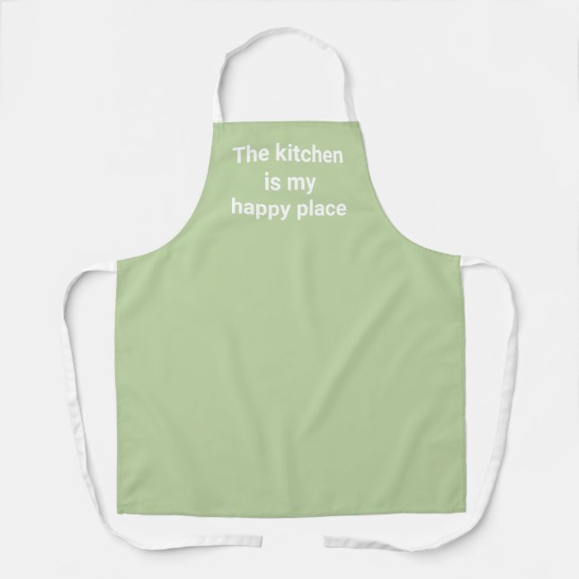 Tablier La cuisine est mon joyeux espace Sage Apron (Recto)