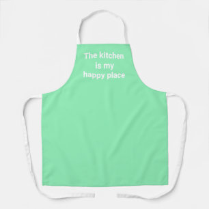 Tablier La cuisine est mon joyeux espace vert de menthe
