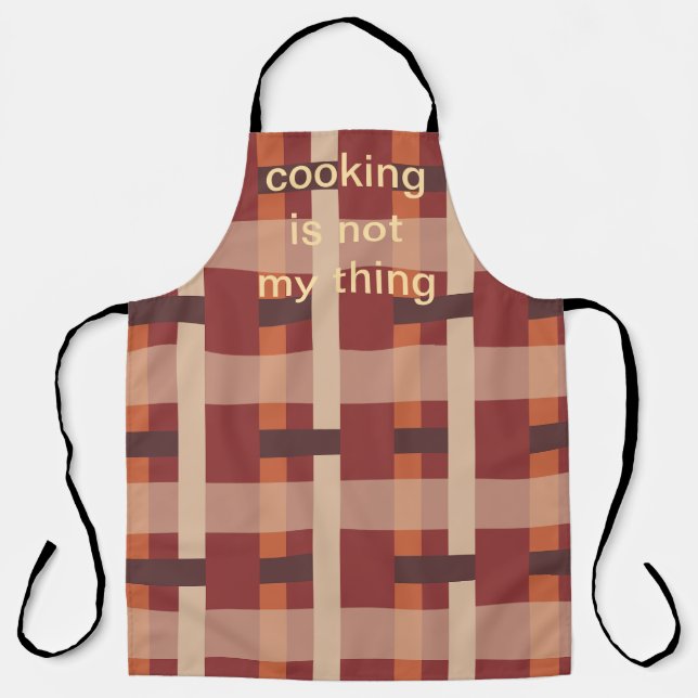 Tablier La cuisine n'est pas mon truc.  (Recto)
