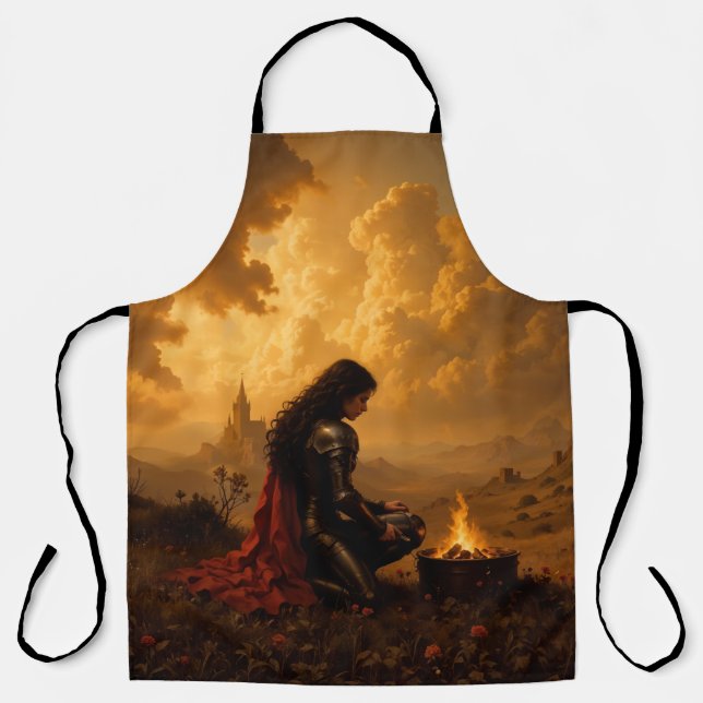 Tablier La Dame de la flamme (Recto)