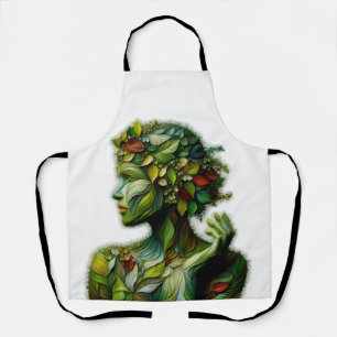 Tablier La Dame Verte - Arrière - plan Blanc