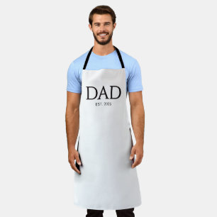 Tablier La fête des pères classique établie par papa
