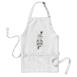 Tablier La fille B&W du papa de PEBBLES™