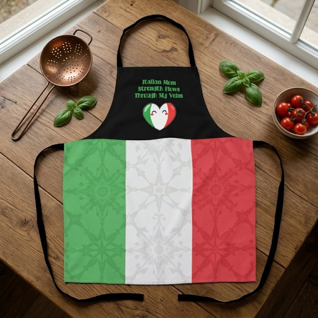 Tablier La force de la mère italienne coule dans mes veine (Créateur téléchargé)