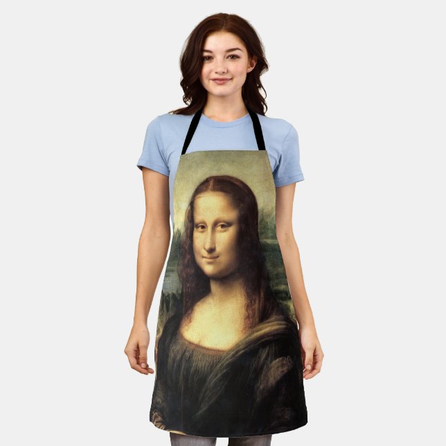 Tablier La Joconde Léonard de Vinci     (Porté)
