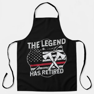 Tablier La Légende A Retraité Le Pompier Retraité