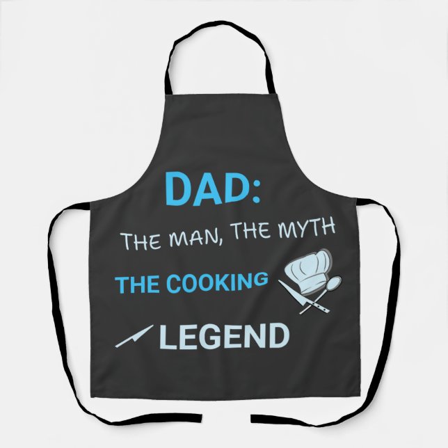 Tablier La légende de la cuisine – Papa BBQ et chef (Recto)