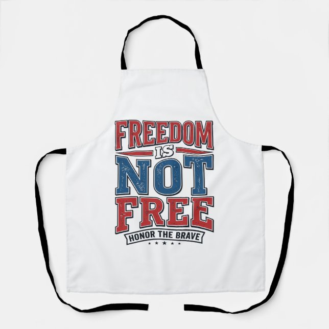 Tablier La liberté n'est pas gratuite conception de chemis (Recto)