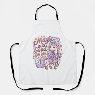 Tablier La magie de la licorne me va bien Graphisme en bla