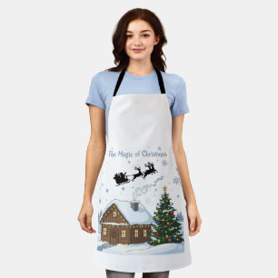 Tablier La Magie de Noël Le Traîneau du Père Noël & Cozy