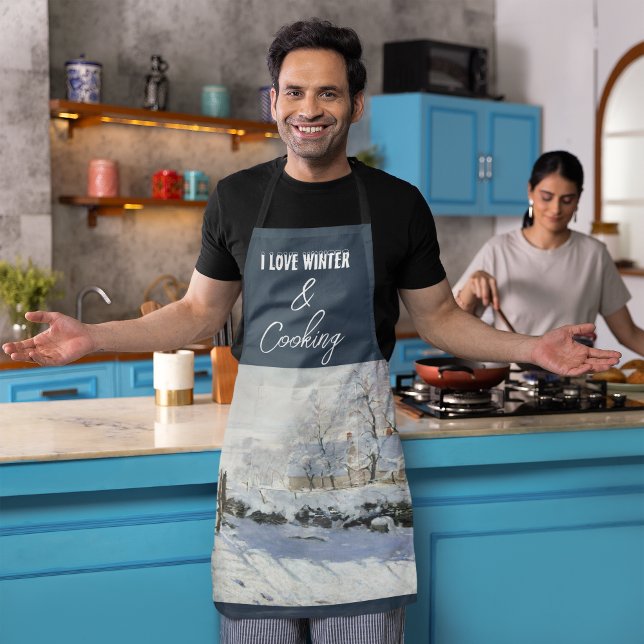 Tablier La Magpie de Claude Monet (Créateur téléchargé)