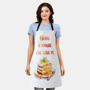 Tablier La maison est où est le gâteau