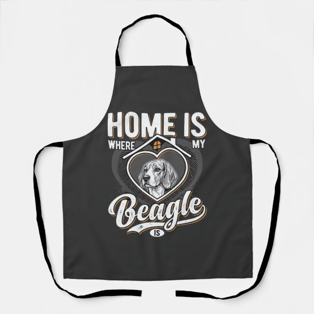 Tablier La maison est où est mon Beagle_1 (Recto)