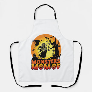 Tablier La maman des monstres Halloween Monstre Fantôme Sq