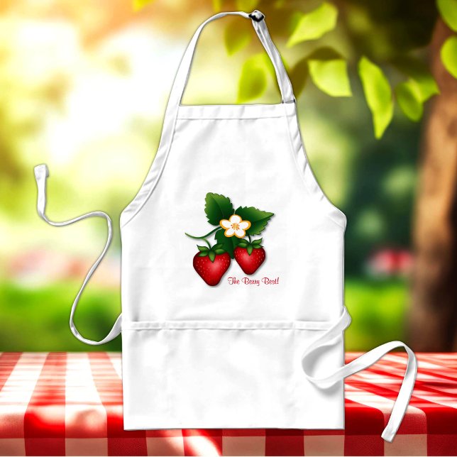 Tablier La Meilleure Fraise  (Add a touch of flavor to your kitchen with our sweet strawberry apron!)