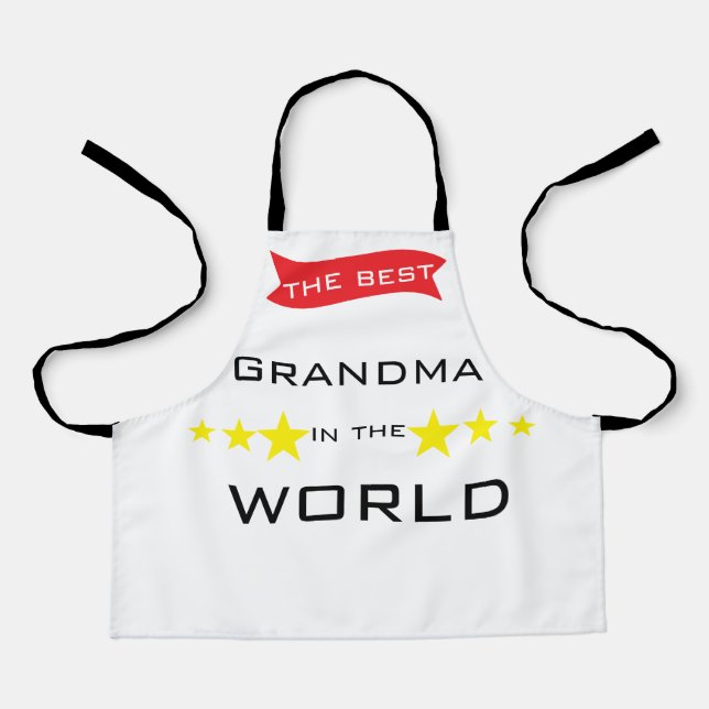 Tablier La meilleure grand-mère du monde  (Recto)