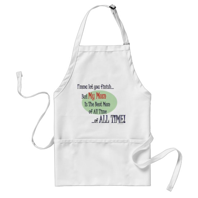 Tablier La Meilleure Maman De TOUTE HEURE BBQ Apron (Devant)