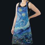 Tablier La nuit étoilée de Vincent Van Gogh<br><div class="desc">Vincent Van Gogh's The Starry Night (1889).</div>