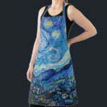 Tablier La nuit étoilée de Vincent Van Gogh<br><div class="desc">Vincent Van Gogh's The Starry Night (1889).</div>